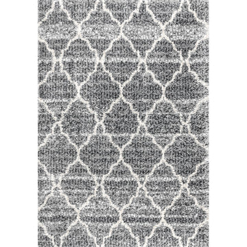 Susa Ogee Moroccan Trellis Shag Area Rug